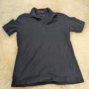 Rapha Men's Black Short Sleeve Pullover Essential Polo Shirt Size M